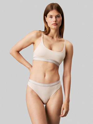 CALVIN KLEIN SLIP THONG INTIMO DONNA Beige  ... 