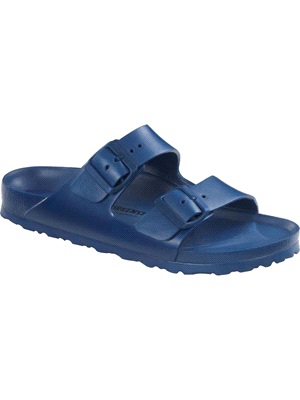 BIRKENSTOCK CIABATTA ARIZONA GOMMA 2 FASCE CIABATTA UOMO Blu  ... 