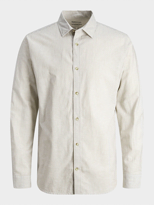 JACK JONES CAMICIA SUMMER LINO CAMICIERIA UOMO Bianco  ... 