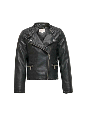 GIUBBINO FREYA FAUX LEATHER BIKER 