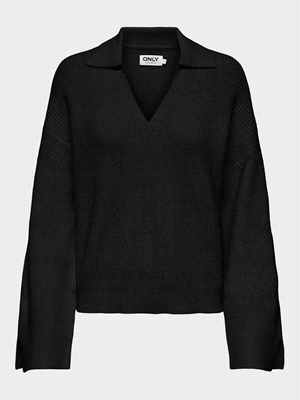 ONLY MAGLIA MONNA POLO MAGLIERIA DONNA Nero  ... 