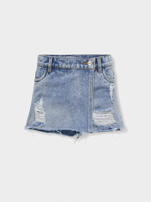 SKORT TEXAS WRAP DENIM 