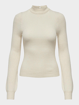 ONLY MAGLIA IBI HIGH NECK MAGLIERIA DONNA Bianco  ... 