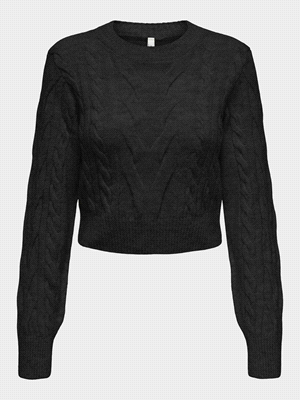 ONLY MAGLIA LITA CROPPED MAGLIERIA DONNA Nero  ... 