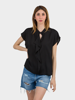 BLUSA ROUCHES BOTTONCINO