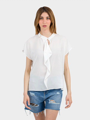 BLUSA ROUCHES BOTTONCINO