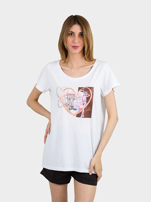 T-SHIRT SCOLLO BARCHETTA 