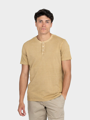 LAY POLO COLLO KOREANO IN PIQUET POLO UOMO Beige  ... 