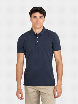 LAY POLO PIQUET GARMENT DYED POLO UOMO Blu  ... 