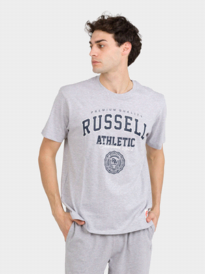 RUSSELL ATHLETIC T-SHIRT AUBREY MANICA CORTA T-SHIRTERIA UOMO Grigio  ... 