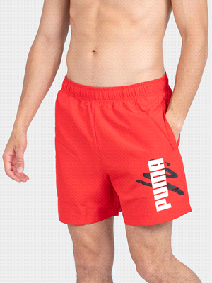 PUMA COSTUME ESSENTIAL+ LOGO BOXER UOMO Rosso  ... 