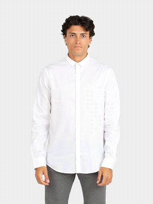 CAMICIA BASICA LOGO STRETCH 