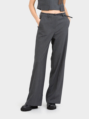 PANTALONE SARTORIALE CON CINTURA SOTTILE 