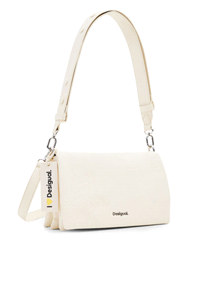 DESIGUAL BORSA TRACOLLA AQUILES DORTMUND FLAP ACCESSORI DONNA Beige  ... 