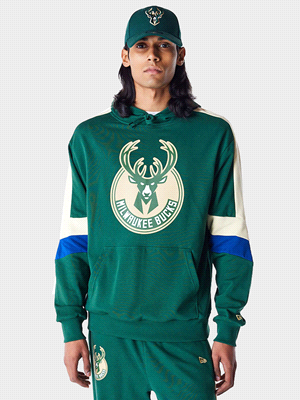 NEW ERA APPAREL MENS APPAREL MALE HOODED PU FELPERIA UOMO Verde  ... 