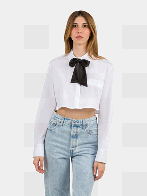 CAMICIA CROPPED NASTRO