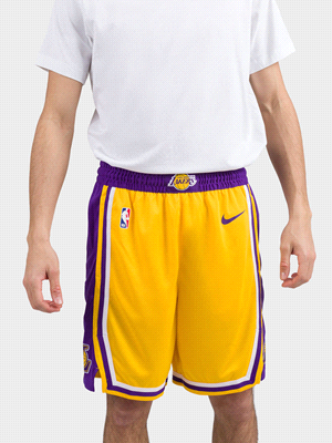 LOS ANGELES LAKERS M NK SWGMN SHORT ROAD 