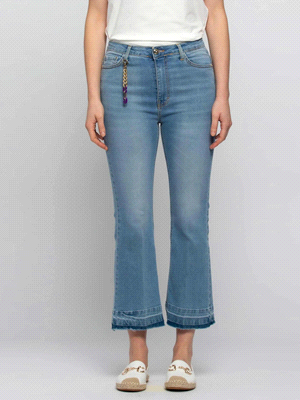 JEANS TROMBETTA CROP 