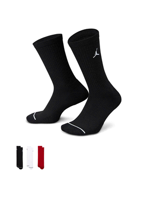 JORDAN EVERYDAY CREW SOCKS (3 PAIRS 