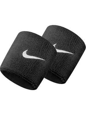 I polsini Nike Swoosh sono realizzati in spugna ultra assorbente (74% cotone, 21% nylon, 3% gomma e 2% elastan), offrendo massima traspirazione durante l