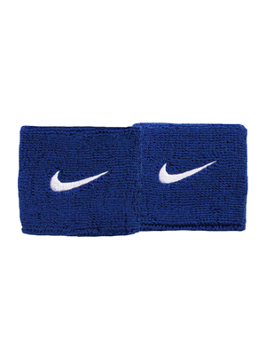 Con il polsino Swoosh di Nike giochi in sicurezza e con stabilità per tutta la durata della partita. NIKE POLSINO SWOOSH ACCESSORI UOMO Blu  ... 