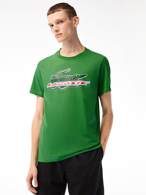 LACOSTE T-SHIRT M/C LOGO GRANDE POLO UOMO   ... 