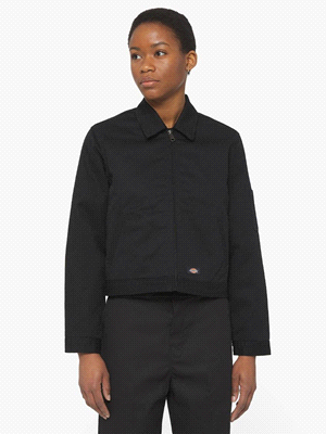 DICKIES GIACCA EISENHOWER CROP CAPOSPALLA DONNA Nero  ... 