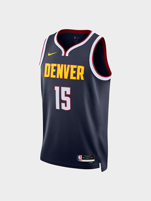 NIKE DENVER NUGGETS ICON EDITION 2022/23 T-SHIRTERIA UOMO Blu  ... 