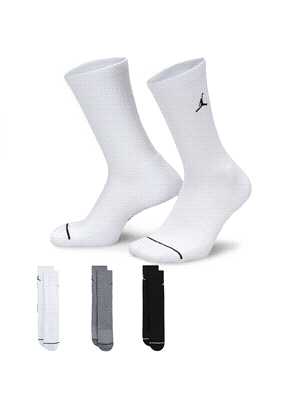 JORDAN EVERYDAY CREW SOCKS (3 PAIRS 