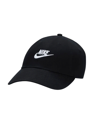 NIKE CLUB UNSTRUCTURED FUTURA WASH ACCESSORI UNISEX Nero Bianco ... 