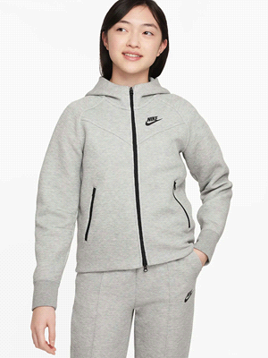 NIKE SPORTSWEAR TECH FLEECE BIG KID FELPERIA BAMBINO Grigio  ... 