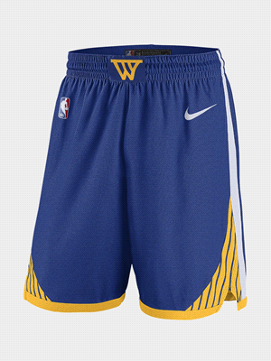 NIKE GSW MNK DF SWGMN SHORT ICN 24 BERMUDA UOMO Blu Bianco ... 