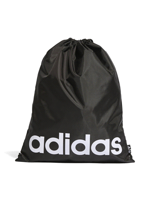 ADIDAS LINEAR GYMSACK ACCESSORI UNISEX Nero Bianco ... 