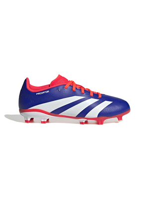 "Quando la porta è nel tuo mirino, le adidas Predator trasformano la pressione in precisione. La tomaia Hybridfeel di queste scarpe da calcio League junior presenta una texture 3D allover e alette Str... 