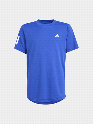 Stile e prestazioni sul campo da tennis. Parte della collezione adidas Club, questa T-shirt junior supporta i tuoi movimenti in campo con la tecnologia antiumidità AEROREADY e i pannelli in mesh trasp... 