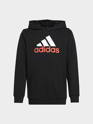 ADIDAS U BL 2 HOODIE FELPERIA BAMBINO Nero Rosso ... 