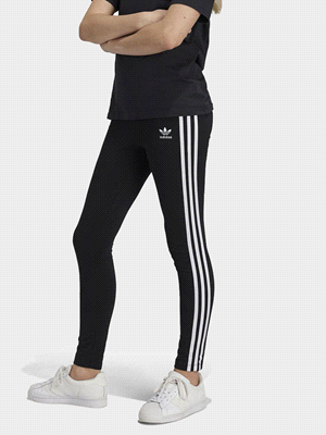 ADIDAS LEGGINGS PANTALONI BAMBINO Nero  ... 