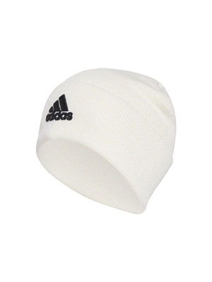 ADIDAS LOGO BEANIE CUF ACCESSORI UNISEX Bianco Nero ... 