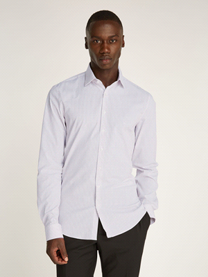 CAMICIA MANICA LUNGA RIGHE SLIM FIT 