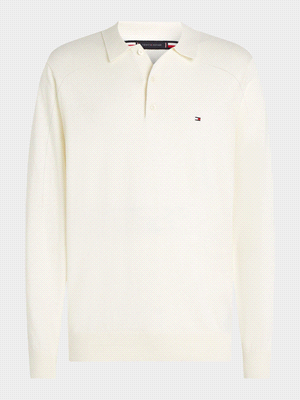 TOMMY HILFIGER POLO MANICA LUNGA COTONE CASHMERE POLO UOMO   ... 