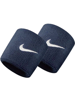 I polsini Nike Swoosh sono realizzati in spugna ultra assorbente (74% cotone, 21% nylon, 3% gomma e 2% elastan), offrendo massima traspirazione durante l