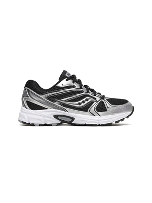 SAUCONY W RIDE MILLENIUM SCARPA MODA DONNA Nero Argento ... 