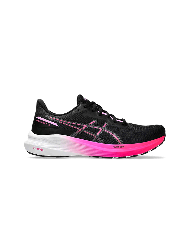 ASICS GT-1000 13 W SCARPA RUNNING DONNA Nero Rosa ... 