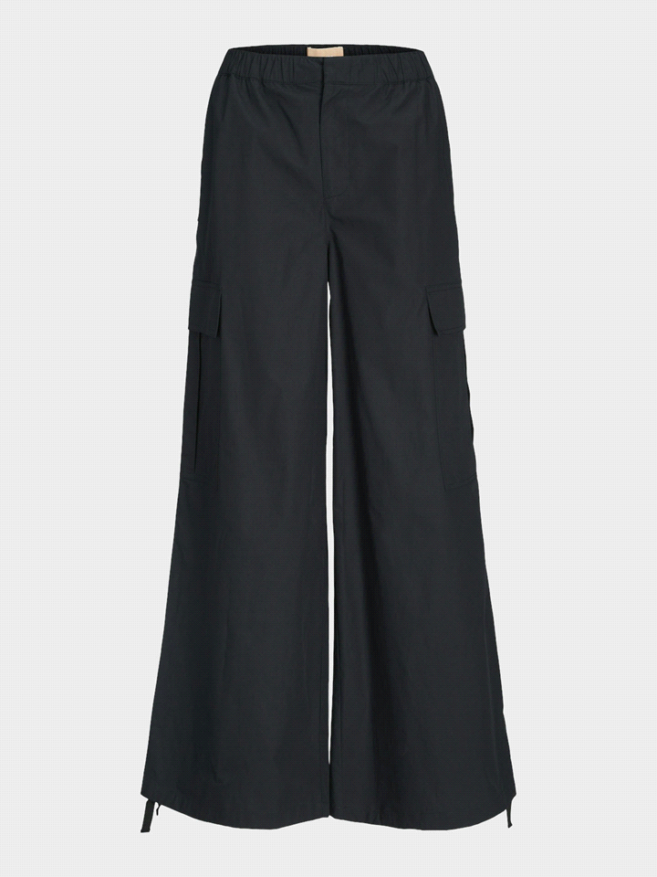 JJXX PANTALONE YOKO COSI CARGO WIDE PANTALONI DONNA Nero  ... 