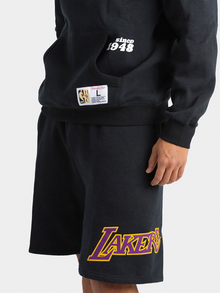 NBA TEAM ORIGINS FLEECE SHORT LAKERS 