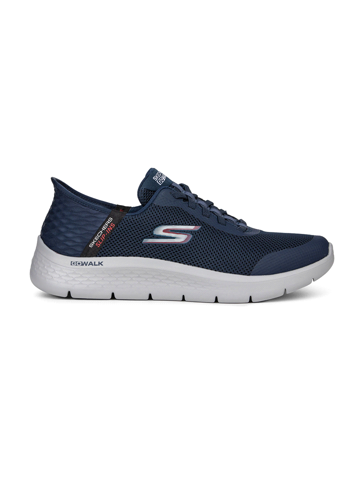 Le Skechers GO WALK Flex presentano una tomaia in mesh ingegnerizzato con ammortizzazione leggera ULTRA GO®, soletta traspirante Skechers Air-Cooled Goga Mat™ con ammortizzazione ad alto ritorno elast... 