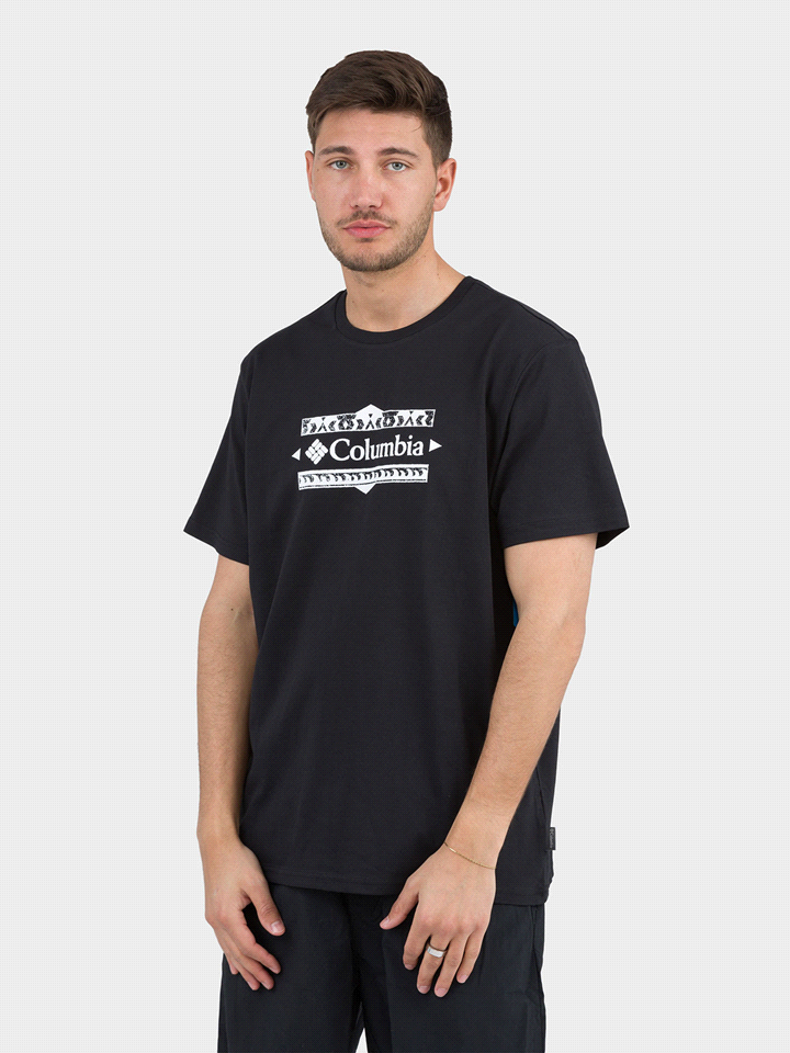 T-SHIRT STAMPA MONTAGNA RETRO 