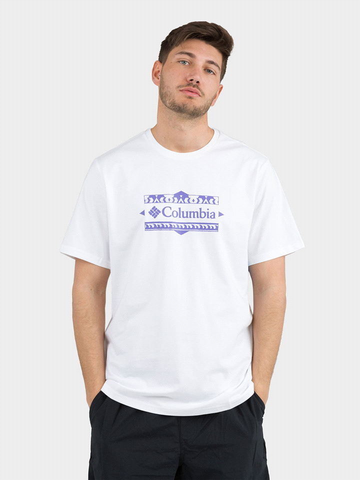 T-SHIRT STAMPA MONTAGNA RETRO 