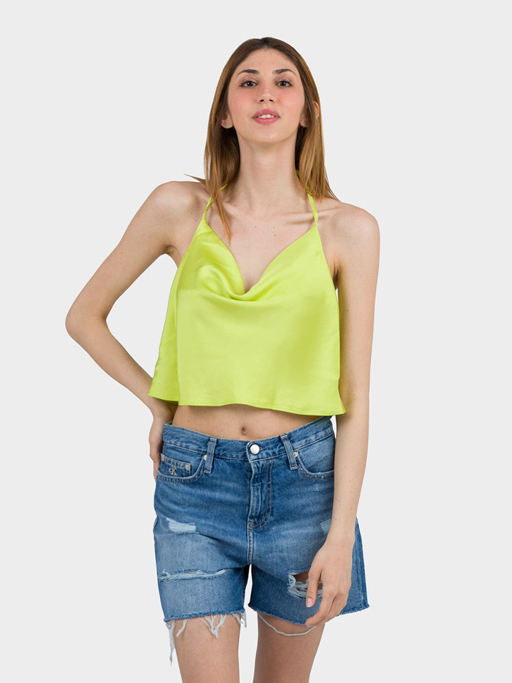 TOP SATEEN LACCETTI 