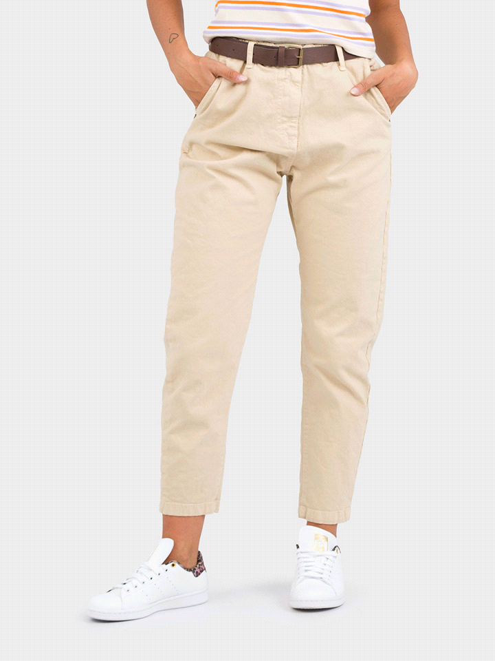 PANTALONE CARROT CINTURA 